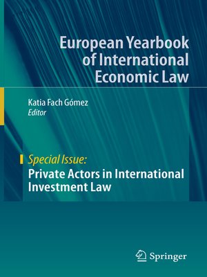 cover image of Private Actors in International Investment Law